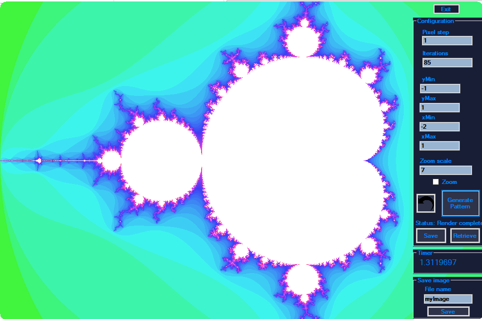 Mandelbrot and Julia set preview