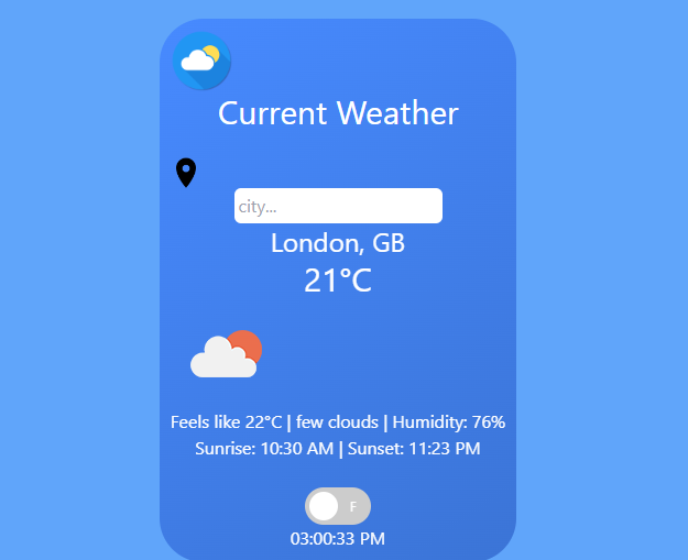 Weather App preview